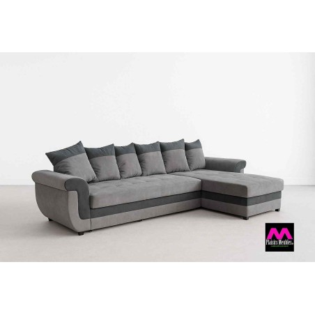 Canapé d'angle réversible avec lit et coffre 260x150 cm Plaisirs Meubles