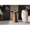 Table basse Jules Ø 45×H 50 cm bois de manguier massif brun clair