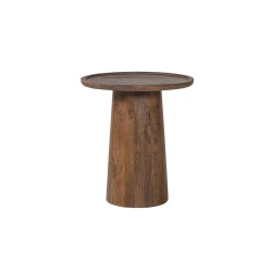 Table basse Jules Ø 45×H 50 cm bois de manguier massif brun clair