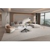 Table basse Apollo 130 × 70 × 45 cm – Stone White & métal