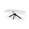 Table basse Apollo 130 × 70 × 45 cm – Stone White & métal