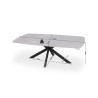 Table basse Apollo 130×70 Pierre Gris – plateau pierre & métal, ovale