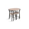 Set table Adam métal noir décor Sonoma – 2 places compact H 74, set table 5020-2
