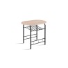 Set table Adam métal noir décor Sonoma – 2 places compact H 74, set table 5020-2