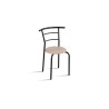 Set table Adam métal noir décor Sonoma – 2 places compact H 74, set table 5020-2