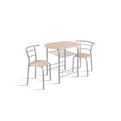 Set Table Adam 5020-3 Métal & Décor  – Compact 2 Places