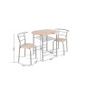 Set Table Adam 5020-3 Métal & Décor  – Compact 2 Places