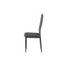Lot de 4 chaises Cato/Kenzo PU gris – PU & métal 96×41×48 cm