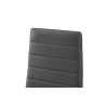 Lot de 4 chaises Cato/Kenzo PU gris – PU & métal 96×41×48 cm