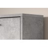 Meuble à chaussures Carini 3 tiroirs Béton – 120×63×23 cm