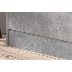 Meuble à chaussures Carini 3 tiroirs Béton – 120×63×23 cm