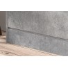 Meuble à chaussures Carini 3 tiroirs Béton – 120×63×23 cm