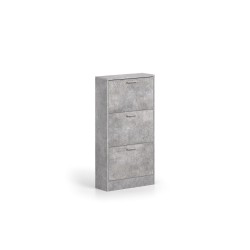 Meuble à chaussures Carini 3 tiroirs Béton – 120×63×23 cm