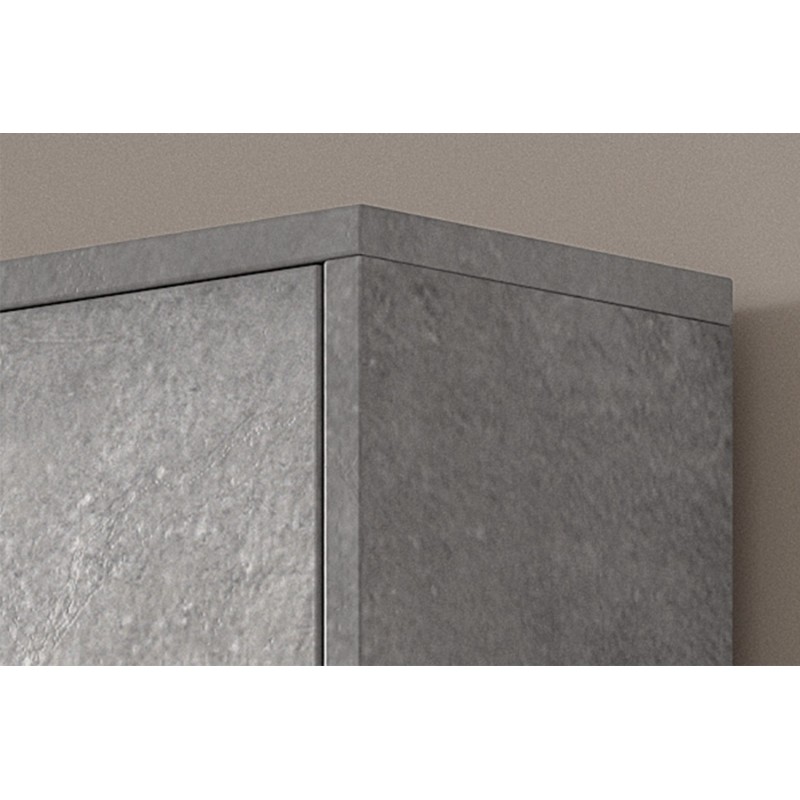 Meuble à chaussures Carini 4 tiroirs Béton – 155×63×23 cm décor béton