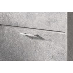 Meuble à chaussures Carini 4 tiroirs Béton – 155×63×23 cm décor béton