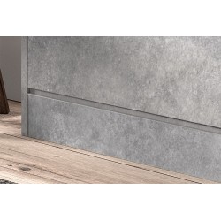 Meuble à chaussures Carini 4 tiroirs Béton – 155×63×23 cm décor béton