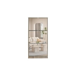 Meuble chaussures Mex 3 tiroirs + miroir décor Sonoma – H 123 × L 60,5 × P 23,5 cm