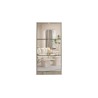 Meuble chaussures Mex 3 tiroirs + miroir décor Sonoma – H 123 × L 60,5 × P 23,5 cm