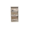 Meuble chaussures Mex 3 tiroirs + miroir décor Sonoma – H 123 × L 60,5 × P 23,5 cm