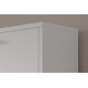 Meuble à chaussures Carini 4 tiroirs Blanc – 155×63×23 cm décor blanc