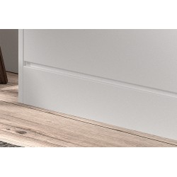 Meuble à chaussures Carini 4 tiroirs Blanc – 155×63×23 cm décor blanc