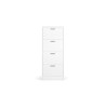 Meuble à chaussures Carini 4 tiroirs Blanc – 155×63×23 cm décor blanc