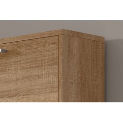 Meuble à chaussures Carini 4 tiroirs Sonoma – 155×63×23 cm décor bois