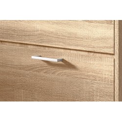 Meuble à chaussures Carini 4 tiroirs Sonoma – 155×63×23 cm décor bois