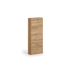 Meuble à chaussures Carini 4 tiroirs Sonoma – 155×63×23 cm décor bois