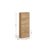 Meuble à chaussures Carini 4 tiroirs Sonoma – 155×63×23 cm décor bois