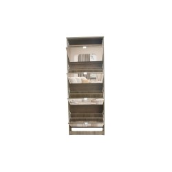Meuble à chaussures Mex 4 tiroirs + miroir Sonoma – 161×60,5×23,5 cm