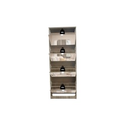Meuble à chaussures Mex 4 tiroirs + miroir Sonoma – 161×60,5×23,5 cm