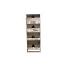 Meuble à chaussures Mex 4 tiroirs + miroir Sonoma – 161×60,5×23,5 cm