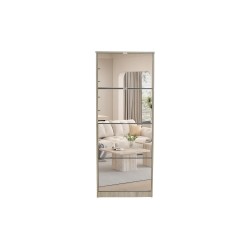 Meuble à chaussures Mex 4 tiroirs + miroir Sonoma – 161×60,5×23,5 cm