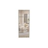Meuble à chaussures Mex 4 tiroirs + miroir Sonoma – 161×60,5×23,5 cm