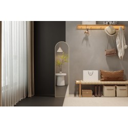 Miroir Rosalie 160×40 cm – cadre chêne vieilli décor bois