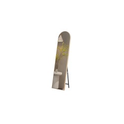Miroir Rosalie 160×40 cm – cadre chêne vieilli décor bois