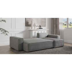 Salon convertible Anna – canapé-lit 244×142×83 cm en 3 colis