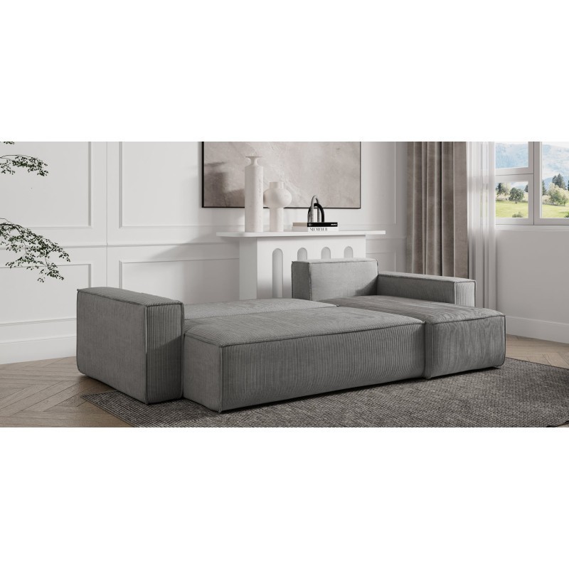 Salon convertible Anna – canapé-lit 244×142×83 cm en 3 colis
