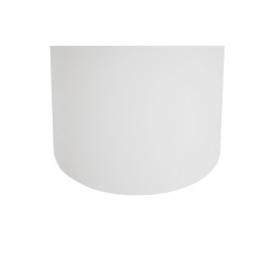 Table TF2404 210 × 120 cm Cementex blanc – design moderne à pied central