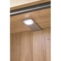 Salle à manger Marnix – buffet 2 portes + vitrine + table 200×100