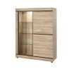 Salle à manger Marnix – buffet 2 portes + vitrine + table 200×100