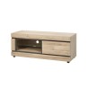 Meuble TV Marnix 130 cm – décor French Oak, tiroir soft-close & niches