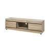 Meuble TV Marnix 130 cm – décor French Oak, tiroir soft-close & niches