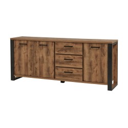 Salle à manger Onno – buffet 225 cm + vitrine + table