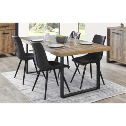 Table Onno 230×100 cm Tropix – plateau bois & pieds X métal