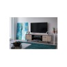 TV-meubel Wayne 151 cm – décor chêne et noir | meuble TV design