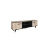 TV-meubel Wayne 151 cm – décor chêne et noir | meuble TV design