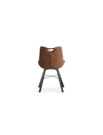 Chaise Pablo 9105 brun foncé – lot de 2 – design moderne & confort