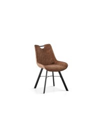 Chaise Pablo 9105 brun foncé – lot de 2 – design moderne & confort